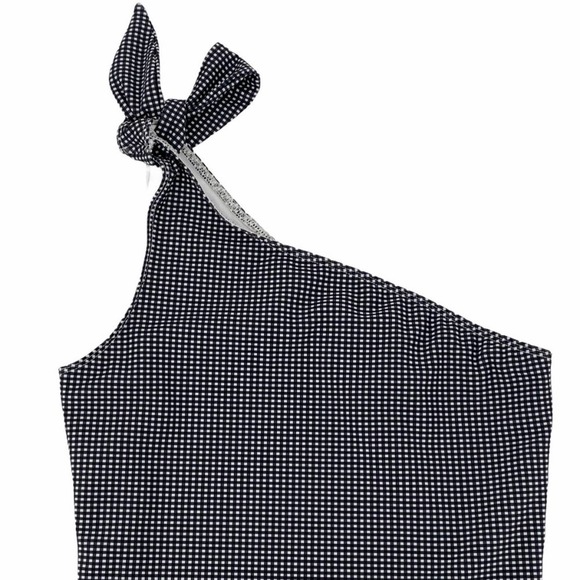 Frame Denim Knot One Piece Asymmetrical Swimsuit - Picture 3 of 10